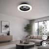 Hanseatic LED Deckenleuchte DLVO69222RS, Deckenventilator mit Licht Ø 38cm, inkl Fernbedienung, CCT - über Fernbedienung, Dimmfunktion, Fernbedienung, Infrarot inkl, Memoryfunktion, Nachtlichtfunktion, Timerfunktion, Ventilatorfunktion, getrennt schalt... Bild 3