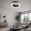 Hanseatic LED Deckenleuchte DLVO69222RS, Deckenventilator mit Licht Ø 38cm, inkl Fernbedienung, CCT - über Fernbedienung, Dimmfunktion, Fernbedienung, Infrarot inkl, Memoryfunktion, Nachtlichtfunktion, Timerfunktion, Ventilatorfunktion, getrennt schalt... Bild 4