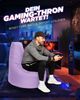 Patchhome Gamer Sitzsack, bereits befüllt, Polyester flieder, Ø 80 cm Bild 2
