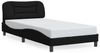 vidaXL Bettgestell mit LED ohne Matratze "Hvar" Schwarz 100x200 cm Stoff 3213685 Bild 5