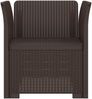 vidaXL 1-Sitzer Sessel Rattan-Look PP Braun 8011849 Bild 3