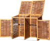 dobar Mülltonnenbox, 2x120l, BxTxH: 125x80x115 cm Bild 3