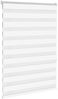 vidaXL Doppelrollo Weiß 100x150 cm Stoffbreite 95,9 cm Polyester 4014755 Bild 3