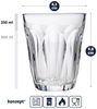 KONZEPT Gläser-Set Wassergläser Stapelbar 200 ml, Trinkgläser, 6-tlg, Set 6 tlg, Trinkgläser ideal für Wasser, Saft, Coctails, Milch, Kaffee Bild 3