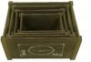 Aufbewahrungsboxen 4er Set Braun Ordnung Shabby Holzkisten Vintage Retro Wein Bild 4