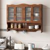 HAUSS SPOLE Hängeschrank 90cm Küchenschrank Badzimmerschrank mit Hakenleistenbereich,Braun Bild 2