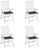 vidaXL Palettenkissen 4 Stk. Marineblau 40x40x4 cm Oxford-Gewebe 378359 Bild 5
