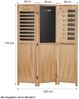 Homestyle4U Paravent mit Blackboard, Tafel & Wochenplaner, 3-teilig, Holz, natur Bild 3