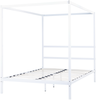 Bett mit Lattenrost LESTARDS 140 x 200 cm Metall Weiß Bild 5