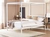 Bett mit Lattenrost LESTARDS 140 x 200 cm Metall Weiß Bild 3