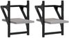 vidaXL Wandregale mit Stangen 2 Stk. Grau Sonoma 20x25x30 cm 836231 Bild 2