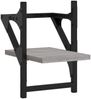 vidaXL Wandregale mit Stangen 2 Stk. Grau Sonoma 20x25x30 cm 836231 Bild 4
