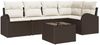 vidaXL Sofa Set mit Kissen Braun Polyester 3346048 Bild 2