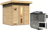 Karibu Sauna Hytti 2 naturbelassen mit 9 kW Bio-Ofen mit externer Steuerung Bild 2