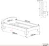 Zirbenbett Massivholzbett "Rosi" metallfrei 120 x 220 cm 38 cm mit Kopfteil Bild 5