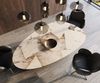 Esstisch Edge Oval 220x120 Keramik Iris FMG Patagonia Lappato W-Gestell Metall Effektfinish Titan Bild 4