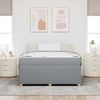 vidaXL Bettrahmen mit Matratze Hellgrau 140 x 200 cm Stoff 3398392 Bild 3