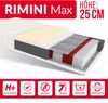 Matratze 160x200 Multipocket Taschenfederkern RIMINI MAX 7 Zonen 25 cm H3 Latex Polyurethanschaum JERSEY Bild 5