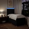 vidaXL Boxspringbett mit Matratze Schwarz 80x200 cm Stoff 3293402 Bild 4
