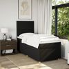 vidaXL Boxspringbett mit Matratze Schwarz 80x200 cm Stoff 3293402 Bild 5