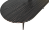 Esstisch 204 x 90 cm Holz Walnuss-Optik gerade Kante oval V-Gestell OVI 150505412 Bild 3