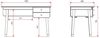 Schreibtisch Kamillah 125x75x60 Computertisch MDF Satin Weiß Bild 5