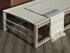 Gartenliege Vevi aus Aluminium, Beige / Weiß Bild 5