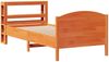 vidaXL Massivholzbett ohne Matratze Wachsbraun 100x200 Kiefernholz 3306242 Bild 3
