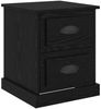 vidaXL Nachttisch Schwarz Eichen-Optik 39 x 39 x 47,5 cm Holzwerkstoff 881332 Bild 2