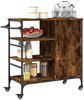 vidaXL Küchenwagen Räuchereiche 87,5x38,5x84,5 cm Holzwerkstoff 842388 Bild 5