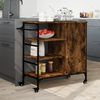 vidaXL Küchenwagen Räuchereiche 87,5x38,5x84,5 cm Holzwerkstoff 842388 Bild 3