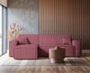 Selsey 'Scarlo L' Ecksofa mit Schlaffunktion, Cordbezug in Dunkelrosa, 83 x 244 x 145 cm Bild 2