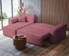 Selsey 'Scarlo L' Ecksofa mit Schlaffunktion, Cordbezug in Dunkelrosa, 83 x 244 x 145 cm Bild 4