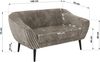 Polstersofa PIRS 2 Skandinavisches Sofa 2-Sitzer, Sofa mit Wellenfederung, Breite 140 cm, schwarze Füße Hoher Sitzkomfort - Hellbraun Cord Bild 5