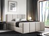 Mirjan24 Boxpringbett Batiko, Beige 140x200 cm Webstoff Bild 2
