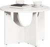 Couchtisch, Sofatisch Weiß 50 x 50 x 35 cm Massivholz Kiefer Bild 3