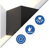 Nettlife LED Wandleuchte Innen Wandlampe Schwarz 5W 2ER, 65, LED fest integriert, Warmweiß, Flur Wohnzimmer Schlafzimmer Bild 3