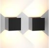 Nettlife LED Wandleuchte Innen Wandlampe Schwarz 5W 2ER, 65, LED fest integriert, Warmweiß, Flur Wohnzimmer Schlafzimmer Bild 5
