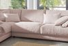 KAWOLA Sofa MADELINE Ecksofa Cord rosa Recamiere links 86 x 224 x 325 cm Bild 5
