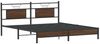 vidaXL Bettgestell ohne Matratze Braun Eiche 160x200 cm Holzwerkstoff 4107001 Bild 3