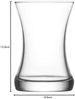 LAV Zen Teegläser aus Borosilikatglas - 6er Set, 170 ml, transparent Bild 2