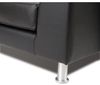 Rocada Wartezimmer-Sofa 3-Sitzer Kunstleder schwarz Bild 3