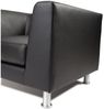 Rocada Wartezimmer-Sofa 3-Sitzer Kunstleder schwarz Bild 2