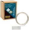 Idena 31114 - LED Micro Lichterkette mit 10 LEDs in Warmweiß, 6 Stunden Timer Funktion, batteriebetrieben, ca. 1,2 m lang, Deko für Innen, zum Basteln, als Party Deko, Weihnachtsdeko, zur Hochzeit Bild 4