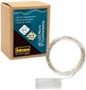 Idena 31114 - LED Micro Lichterkette mit 10 LEDs in Warmweiß, 6 Stunden Timer Funktion, batteriebetrieben, ca. 1,2 m lang, Deko für Innen, zum Basteln, als Party Deko, Weihnachtsdeko, zur Hochzeit Bild 5
