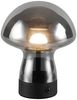 Kleine Akku Tischlampe DOOLEY aus Rauchglas, Höhe 18cm Bild 2