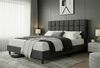 Furnify Polsterbett NORDVIK 160x200 cm Bettgestell, Modernes Bett, mit Lattenrost und verstellbarem Kopfteil Bild 2