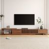 oleyluckidea TV-Schrank Mid-Century TV-Lowboard ausziehbar, Walnuss, für 80"+ TV Breite 198 cm bis 262 cm Bild 3