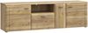 Lowboard >AKINORI< 3 Türen, 1 Schublade, Mauvella Eiche Dekor - 174,5x53,7x41,8cm (BxHxT) Bild 3
