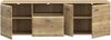 Lowboard >AKINORI< 3 Türen, 1 Schublade, Mauvella Eiche Dekor - 174,5x53,7x41,8cm (BxHxT) Bild 4